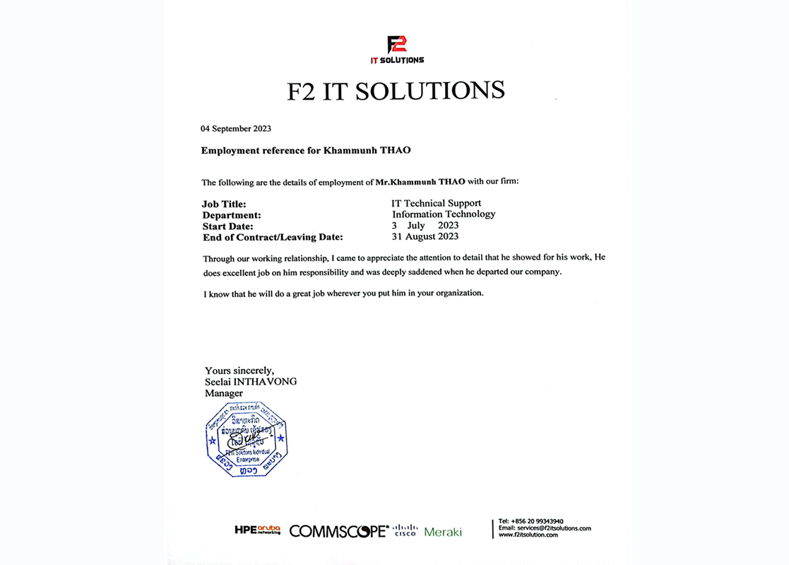 Apprenticeship certificate
